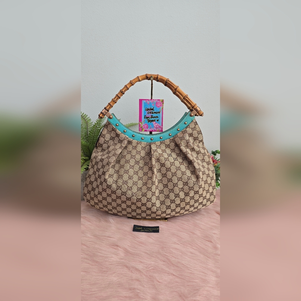 Gucci Bamboo Hobo Turquoise